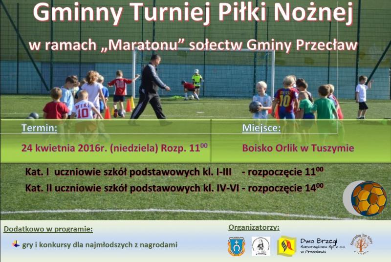 Gminny Turniej Piłki Nożnej w ramach Maratonu sołectw Gminy Przecław- ODWOŁANY