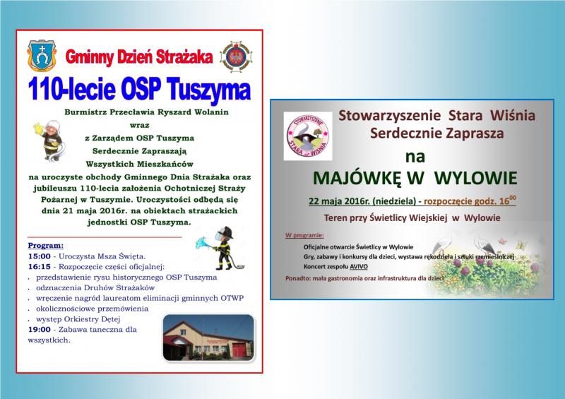 Zapraszamy na weekendowe uroczystości w Gminie Przecław!