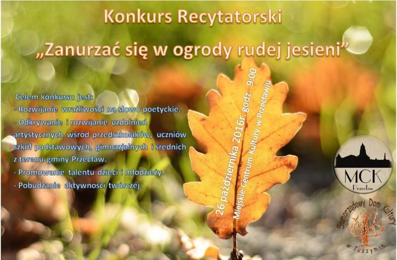 Jesienny Konkurs Recytatorski- II edycja