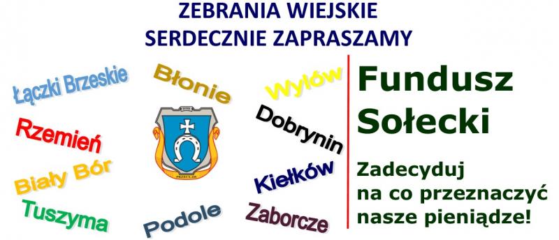 Zebrania wiejskie - Fundusz Sołecki 2018 - Uaktualniony harmonogram!!!