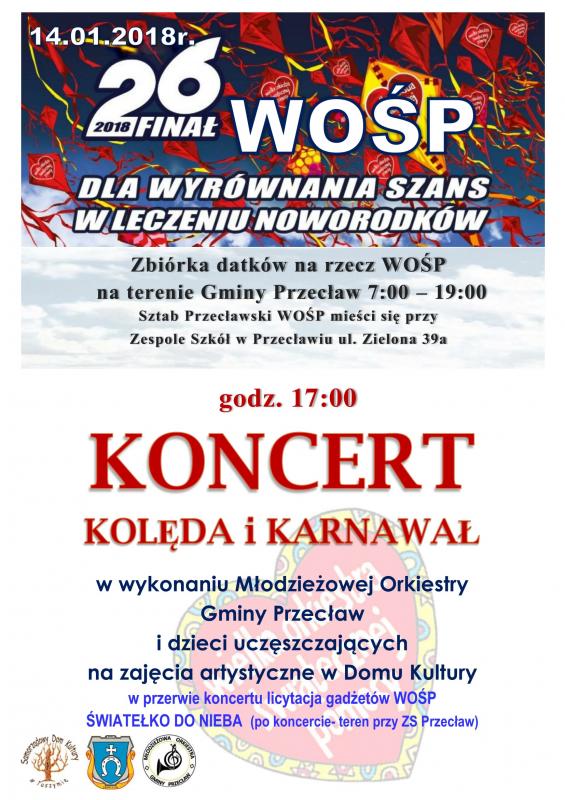 26 Finał WOŚP w Gminie Przecław