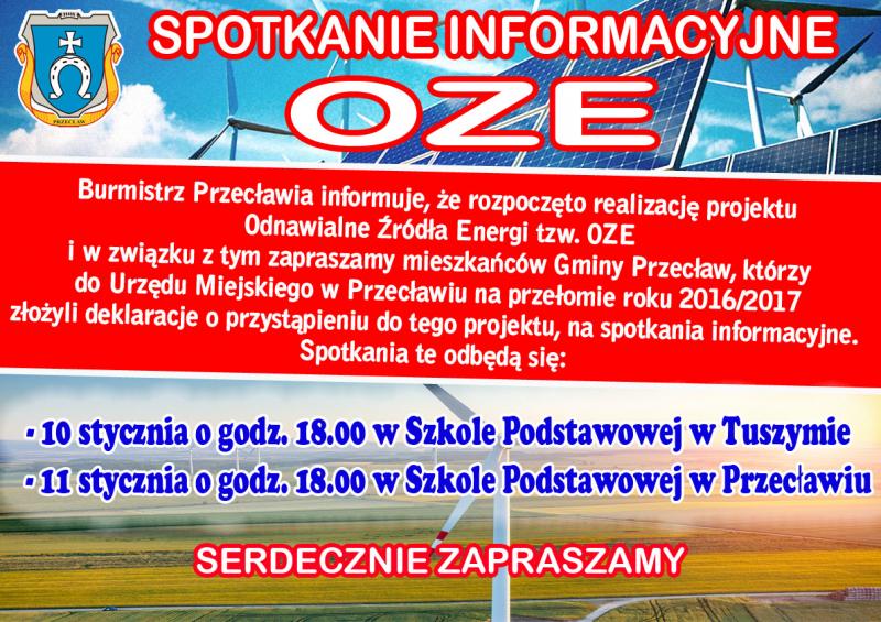 OZE w Gminie Przecław - Spotkania Informacyjne