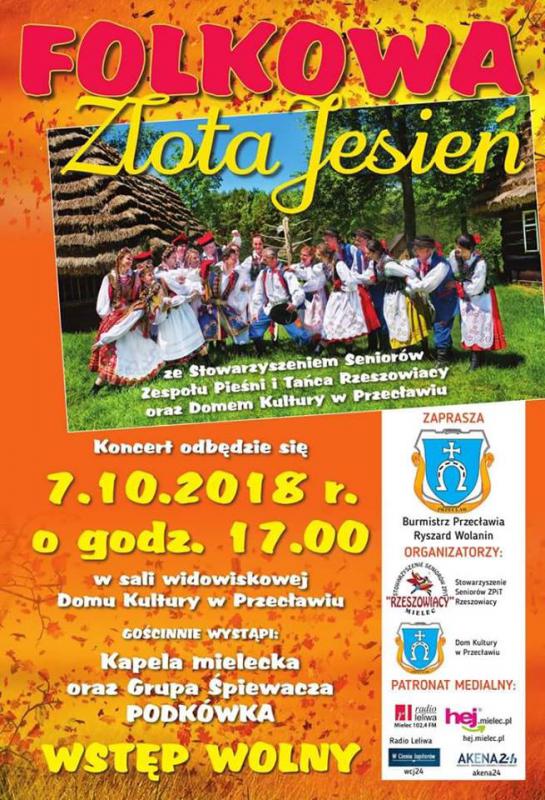 Zapraszamy na koncert Folkowa Złota Jesień