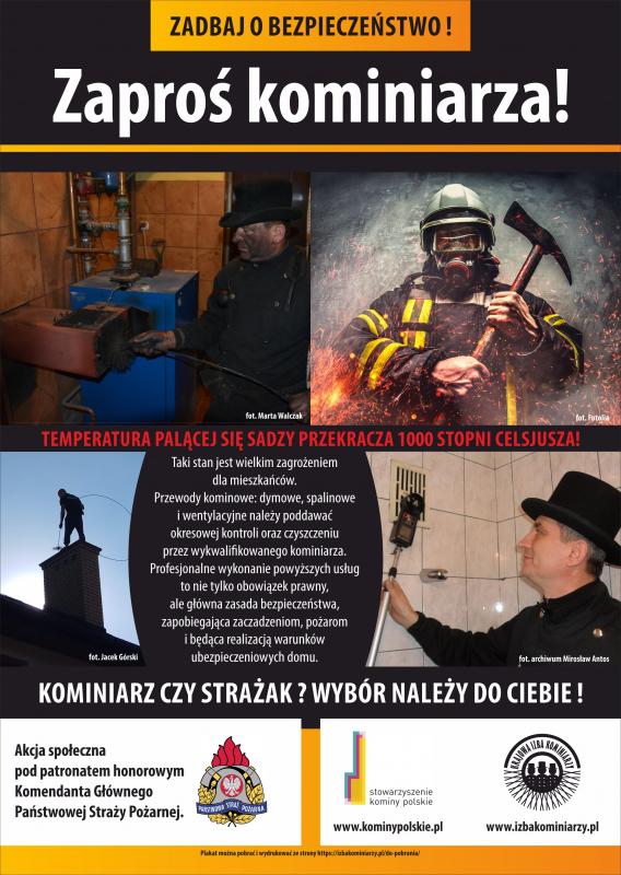 Zadbaj o bezpieczeństwo! Zaproś kominiarza!