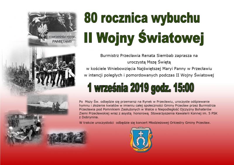 80 rocznica wybuchu II Wojny Światowej