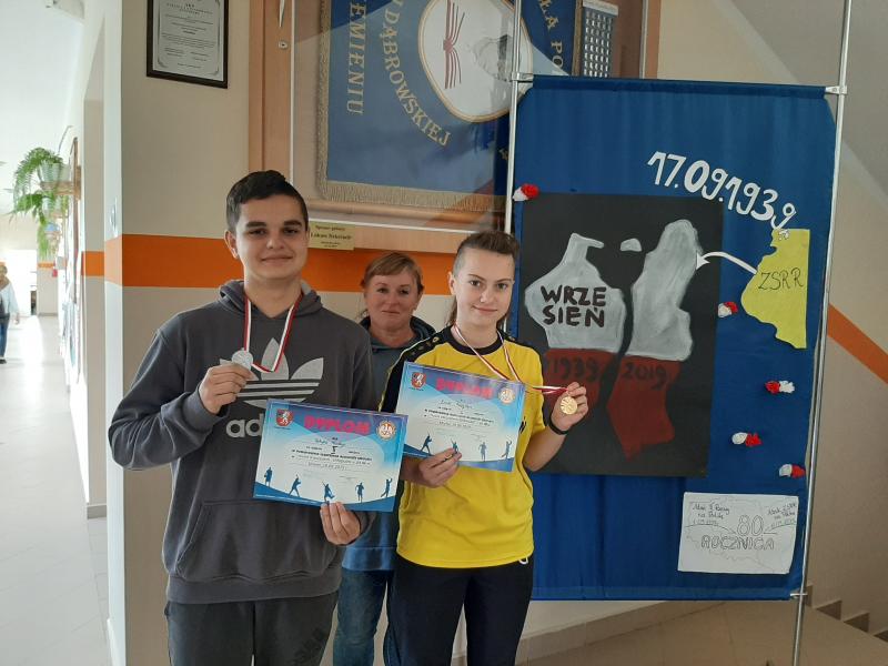 I i II miejsce w powiecie dla uczniów Szkoły Podstawowej im. Marii Dąbrowskiej w Rzemieniu!!!