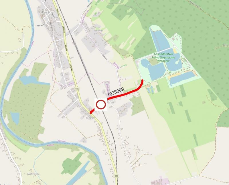 Czasowe zamknięcie przejazdu kolejowego w ciągu drogi gminnej w Rzemieniu.