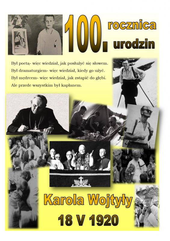 PAMIĘTAMY! 100. rocznica urodzin Jana Pawła II