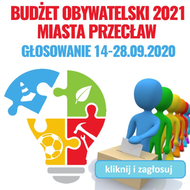 Przypominamy!!! Trwa głosowanie na zadania w ramach budżetu obywatelskiego Miasta Przecław na 2021 rok!
