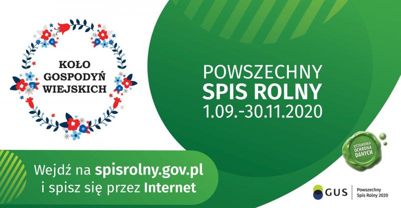 Konkurs dla Kół Gospodyń Wiejskich dotyczący Powszechnego Spisu Rolnego 2020