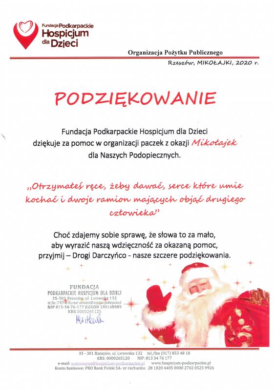 Charytatywna akcja mikołajkowa w Samorządowym Przedszkolu w Rzemieniu