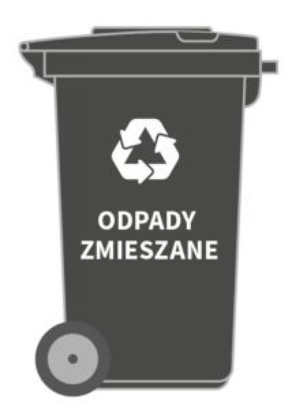 Kosz na odpady zmieszane.
