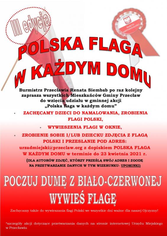Zachęcamy do udziału w akcji Polska flaga w każdym domu