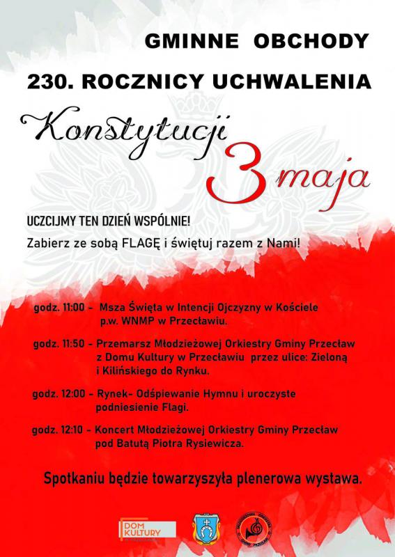Gminne obchody 230. rocznicy uchwalenia Konstytucji 3 Maja