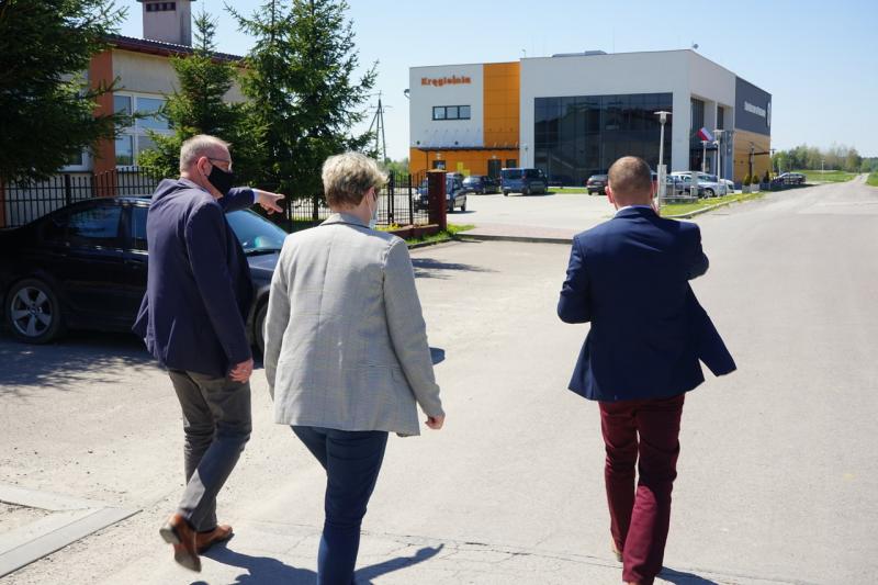 Poseł Fryderyk Kapinos, Burmistrz Renata Siembab, Zastępca Burmistrza Grzegorz Skrzypek