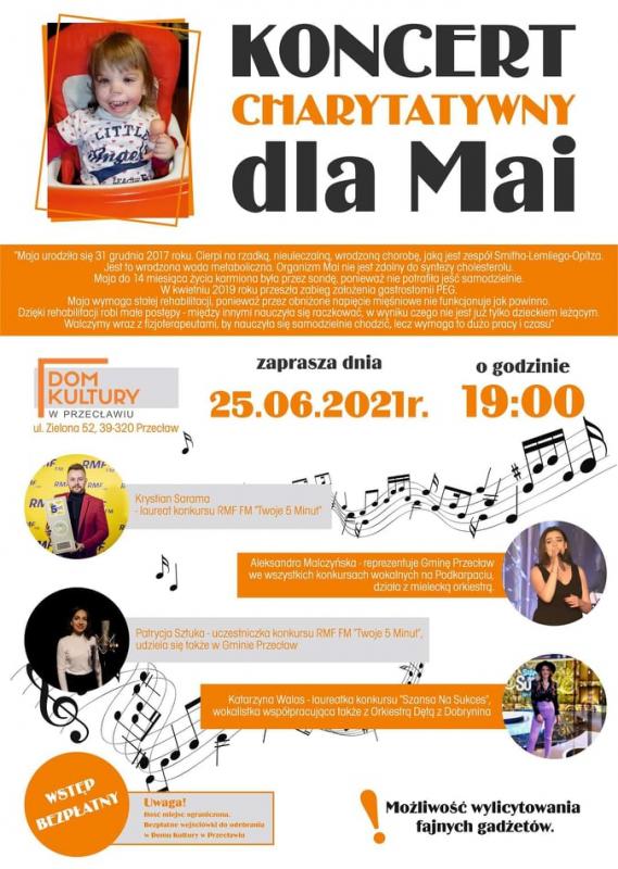 Koncert charytatywny dla Mai