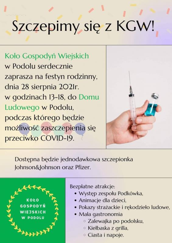 Szczepimy się z KGW w Podolu