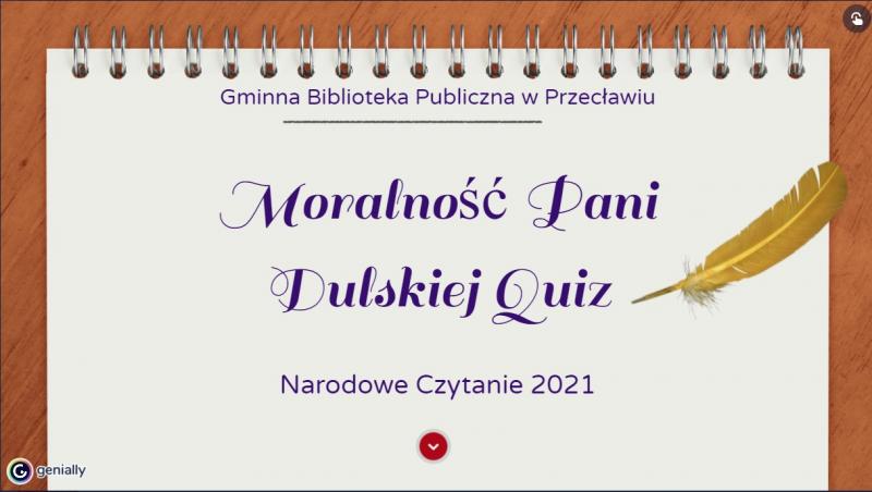 Quiz- Moralność Pani Dulskiej