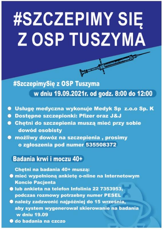 #Szczepimy się z OSP Tuszyma