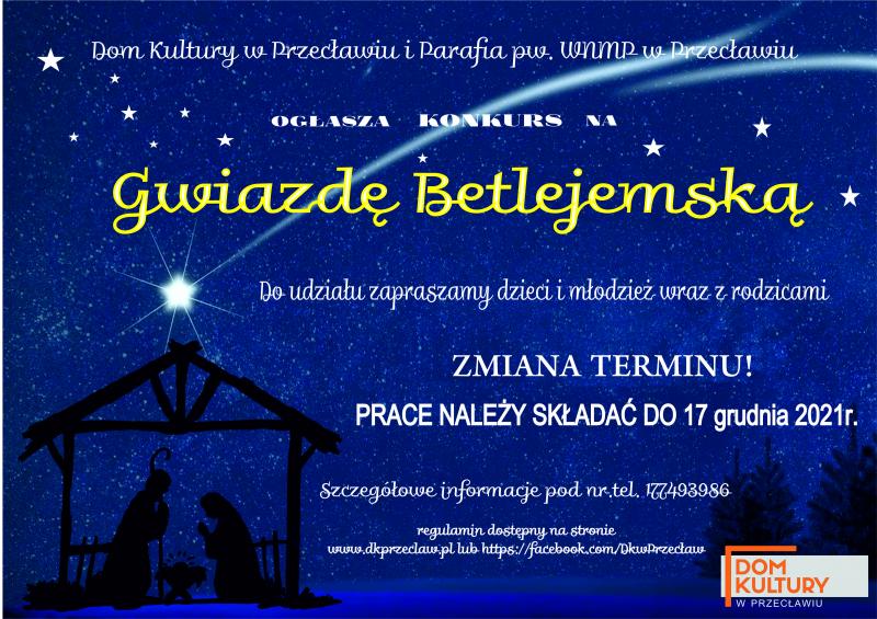 Konkurs na Najpiękniejszą Gwiazdę Betlejemską – zmiana terminu