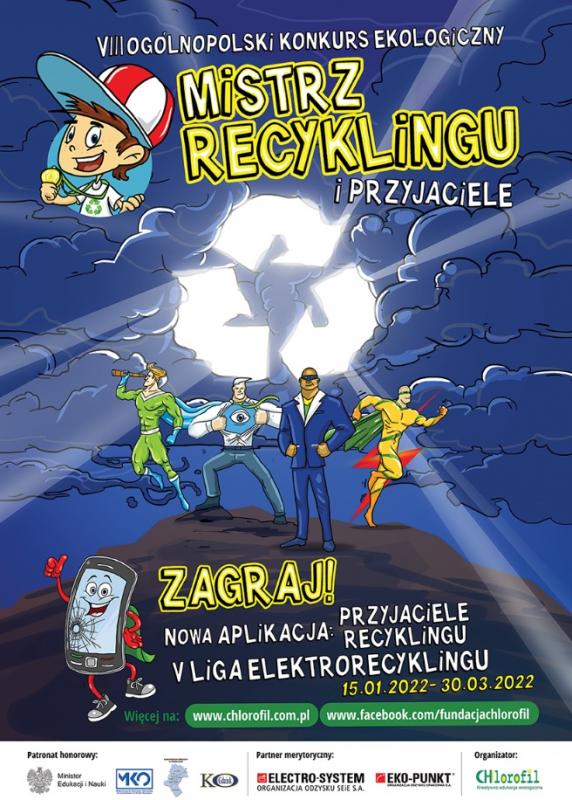 VIII Ogólnopolski Konkurs Edukacji Ekologicznej dla dzieci - Mistrz Recyklingu i Przyjaciele 2022