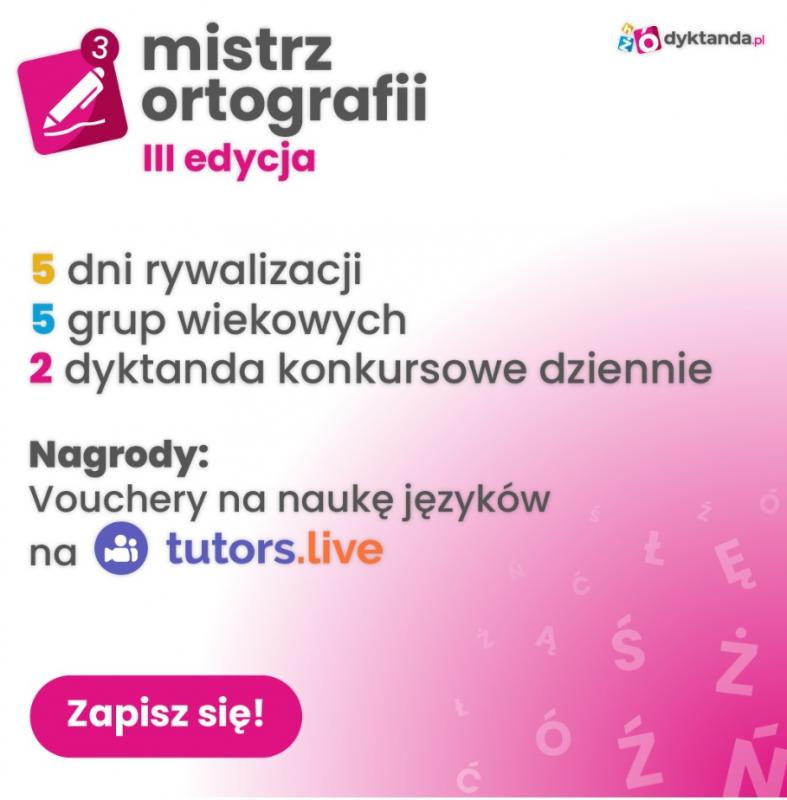 Mistrz ortografii - III edycja konkursu na Dyktanda.pl