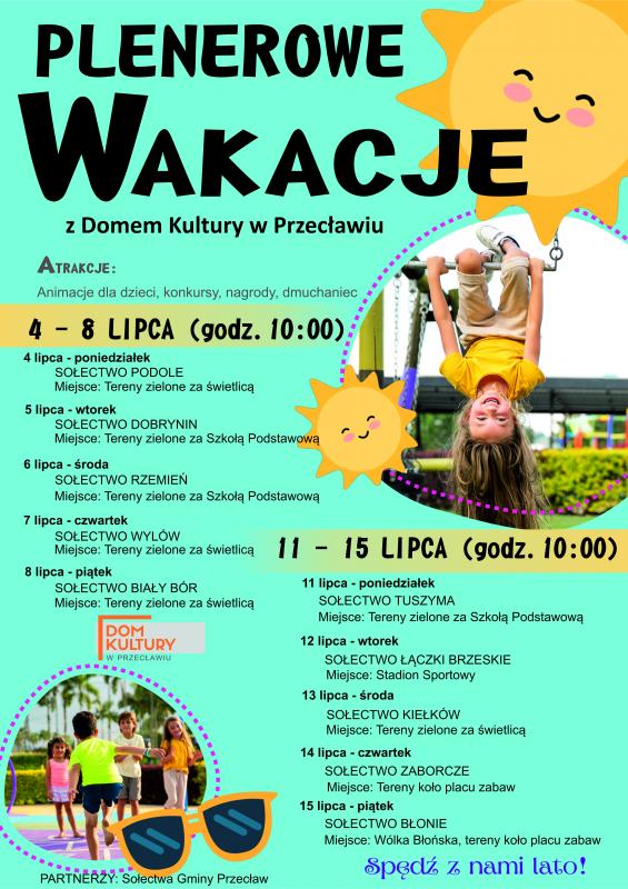 Plenerowe wakacje z Domem Kultury 2022r.