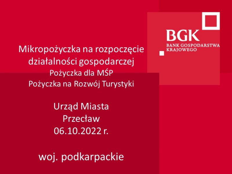 Spotkanie dotyczące wsparcia rozpoczęcia działalności gospodarczej oraz pożyczek dla MŚP