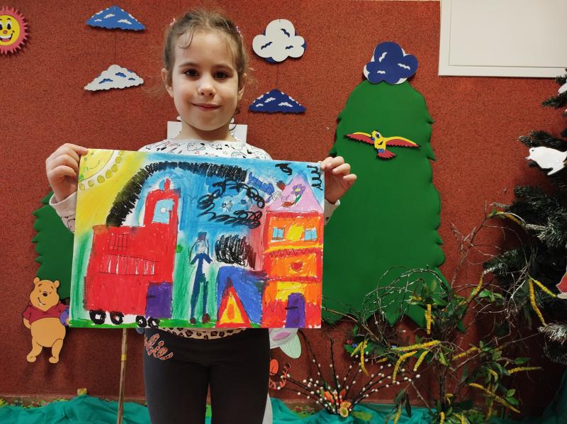 II miejsce Julii Zawiszy Z Samorządowego Przedszkola w Rzemieniu w XX edycji Wojewódzkiego Konkursu Plastycznego WSPÓŁCZEŚNI RYCERZE ŚWIĘTEGO FLORIANA