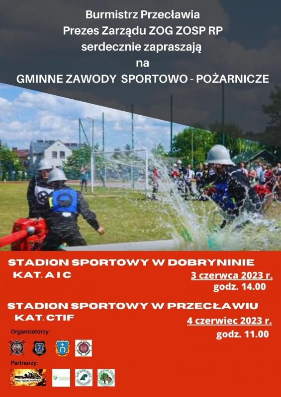 Zapraszamy na Gminne Zawody Sportowo-Pożarnicze 2023