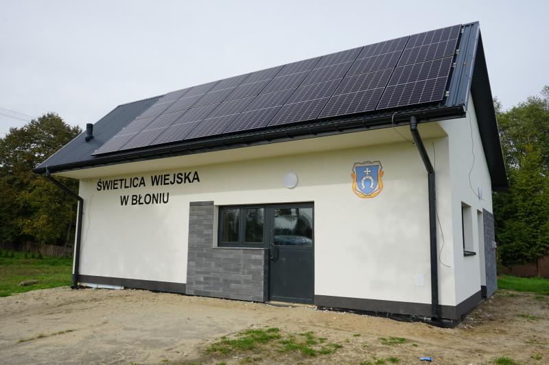 Dalszy ciąg prac przy świetlicy wiejskiej w Błoniu
