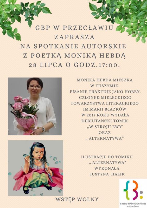 Spotkanie autorskie - GBP w Przecławiu zaprasza!