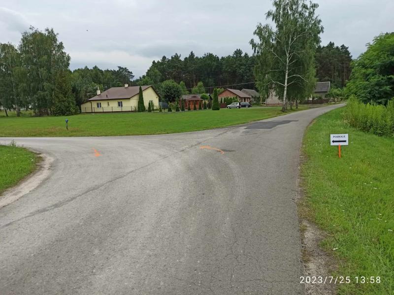 Objazdy – prace przy osuwisku w Podolu