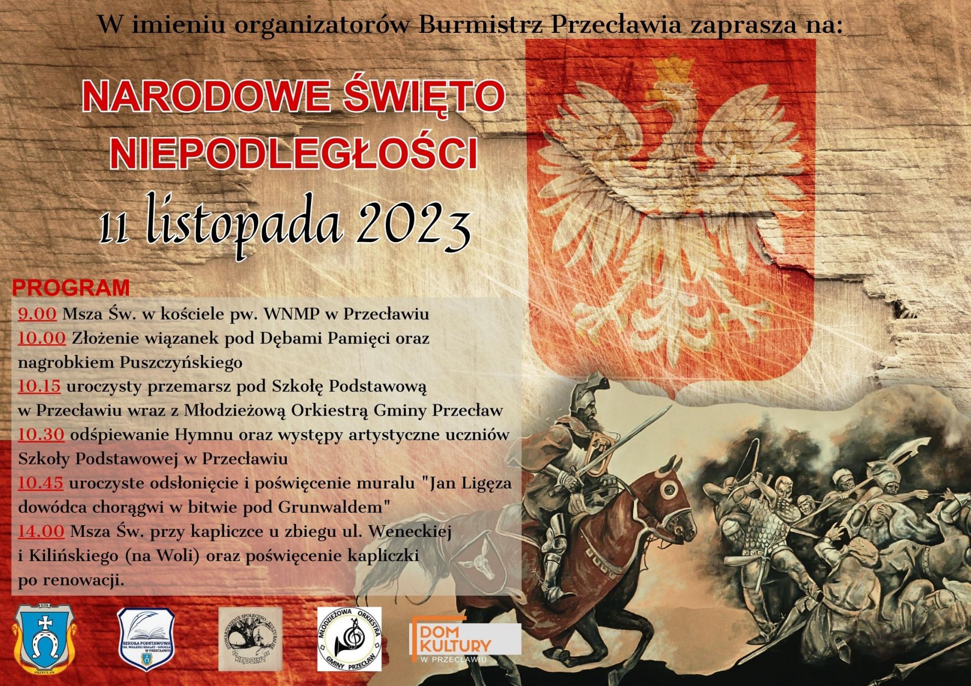 Zapraszamy na obchody Narodowego Święta Niepodległości 2023