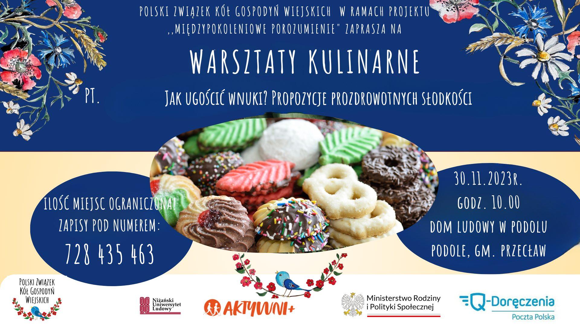 Zapraszamy na warsztaty rękodzieła oraz warsztaty kulinarne