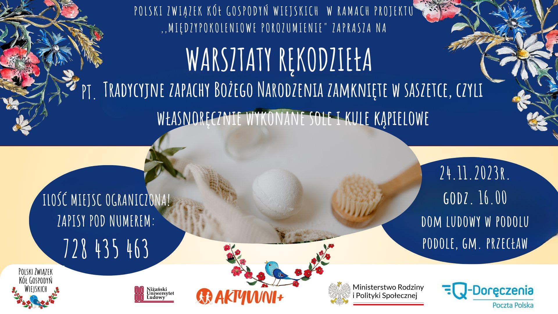 Zapraszamy na warsztaty rękodzieła oraz warsztaty kulinarne