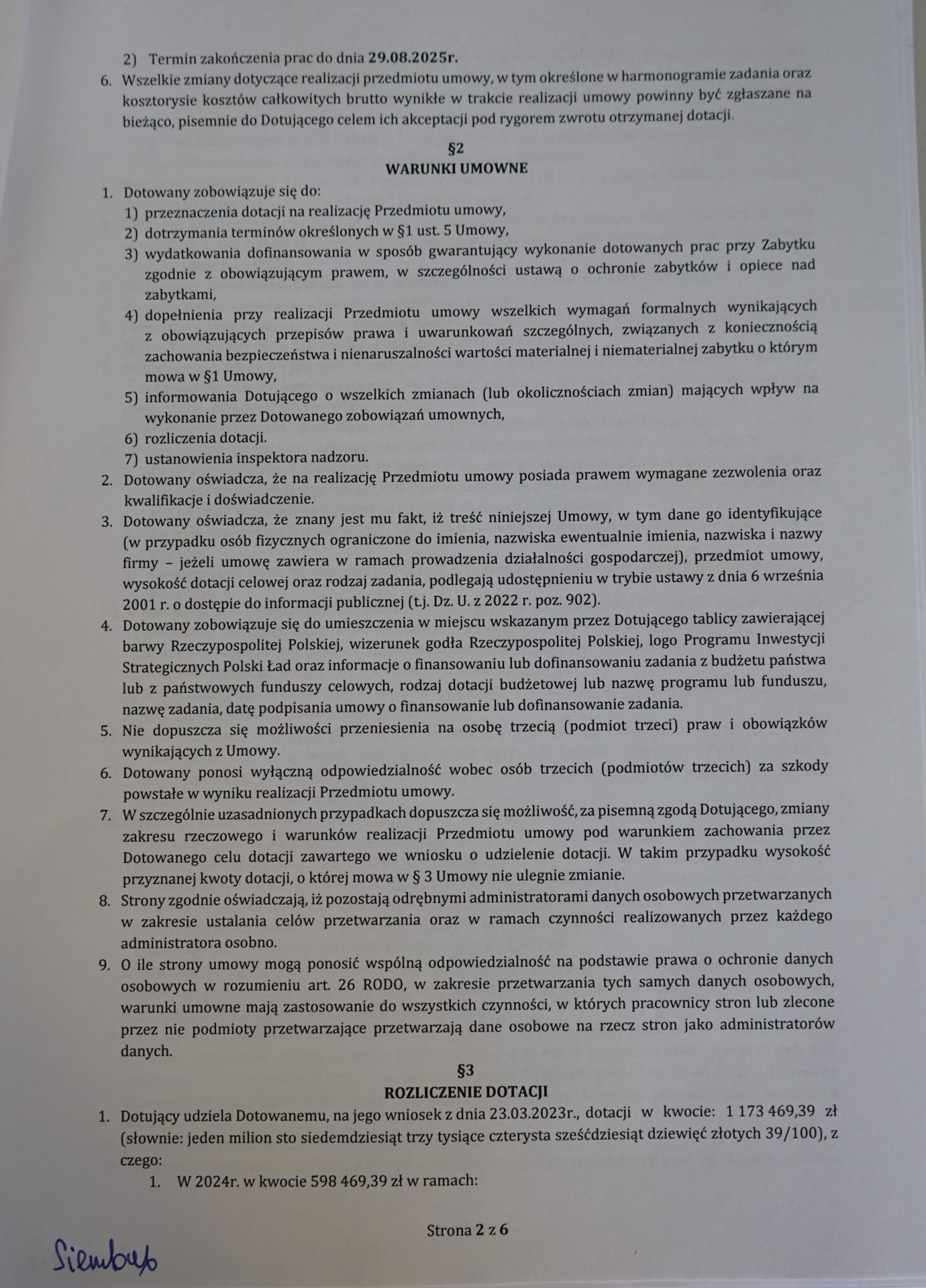 Umowa o udzielenie dotacji podpisana!