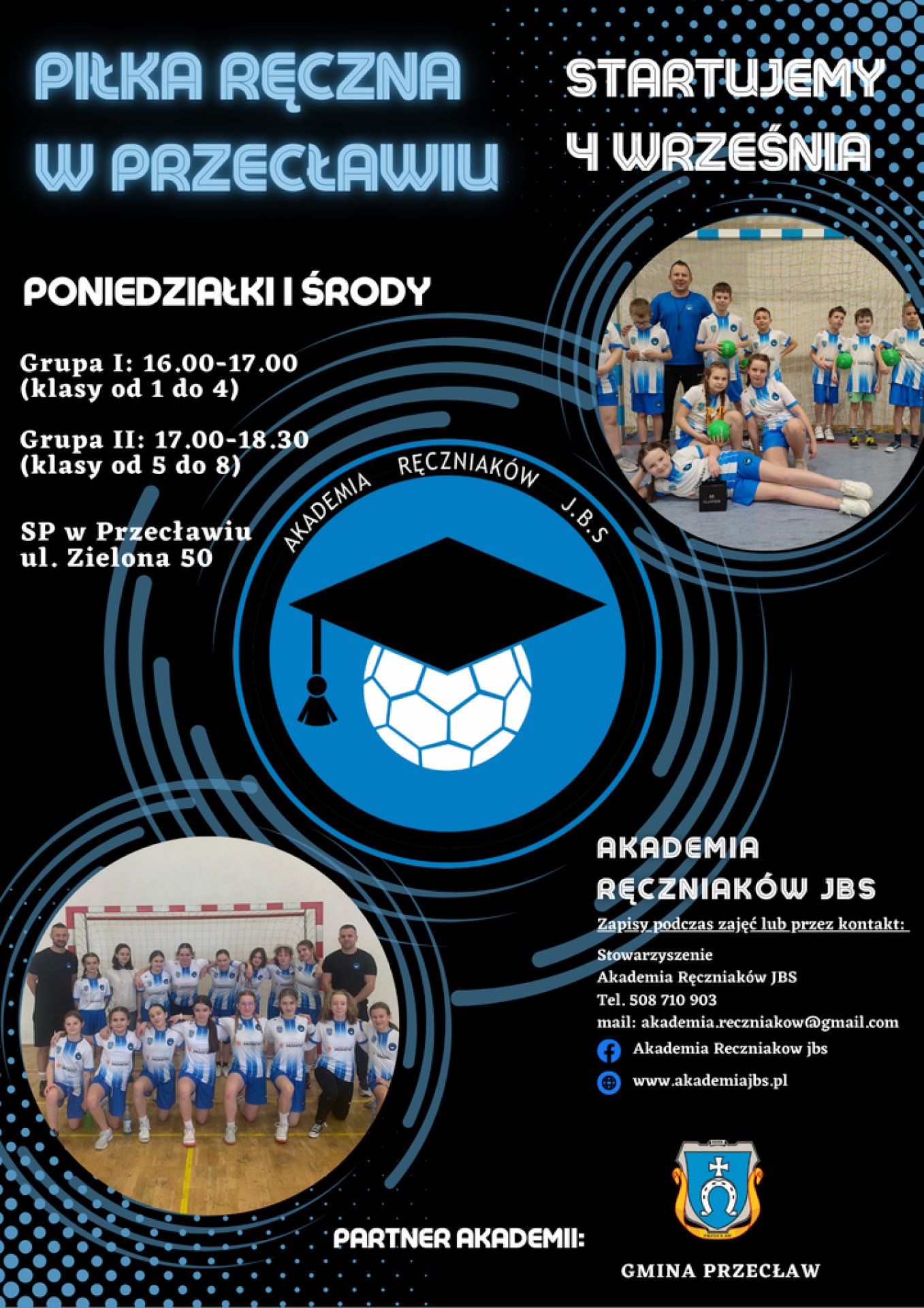 Treningi piłki recznej Akademii Ręczniaków w Przecławiu