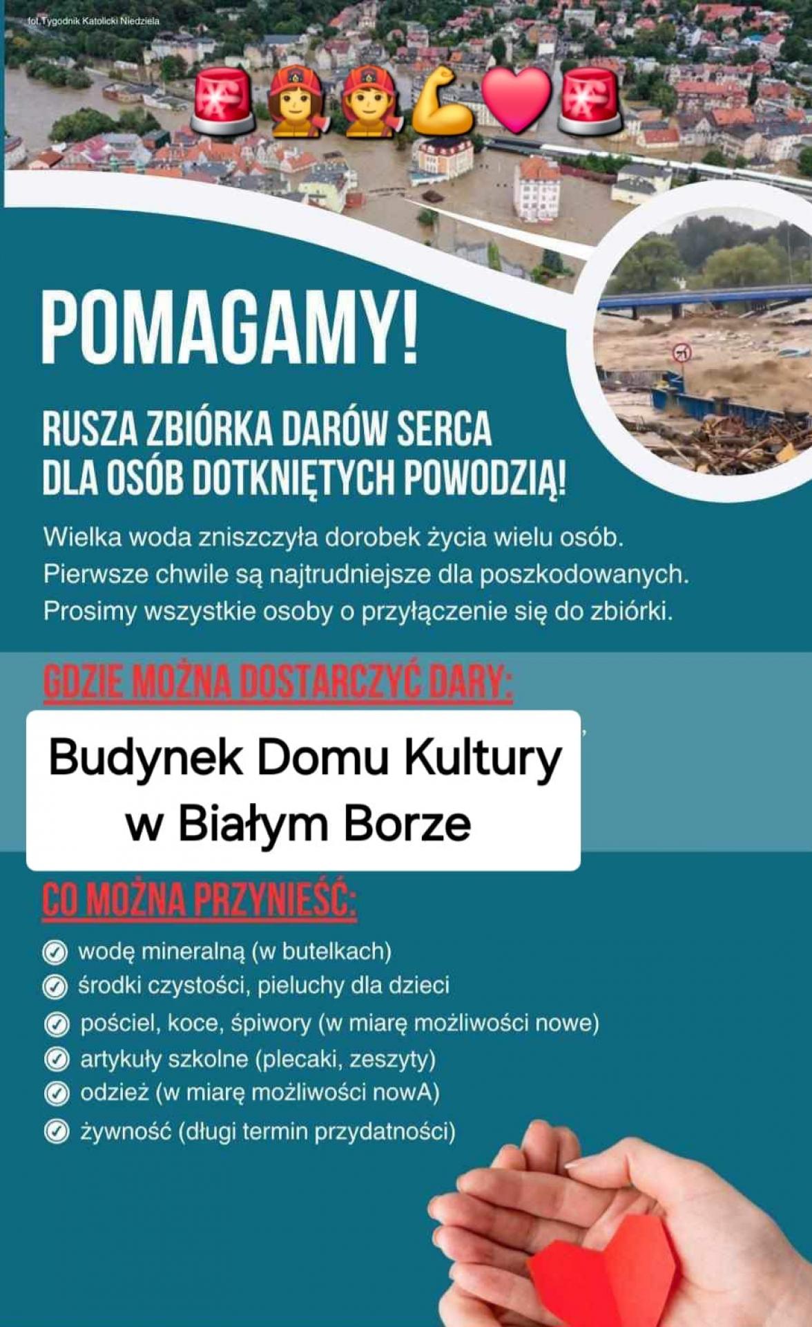 Pomoc dla powodzian