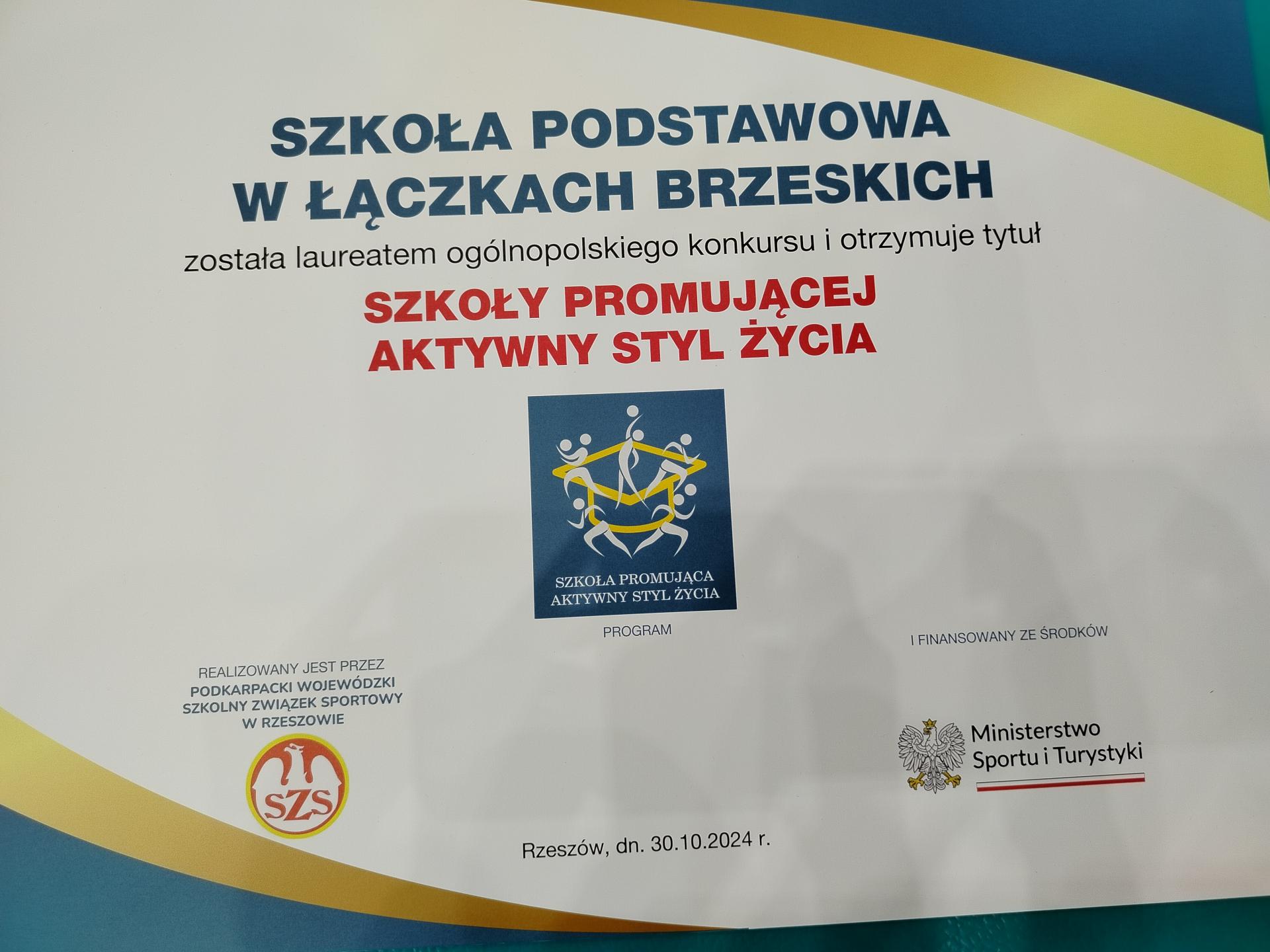 Szkoła promująca aktywny styl życia