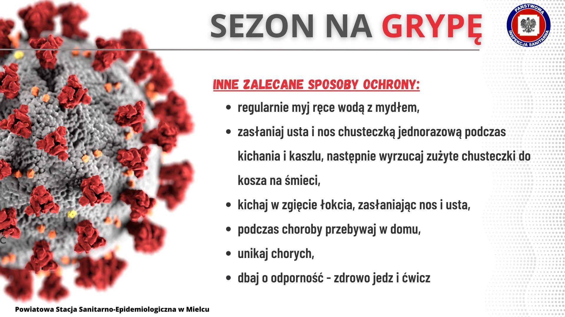 Grypa sezonowa - informacja GIS