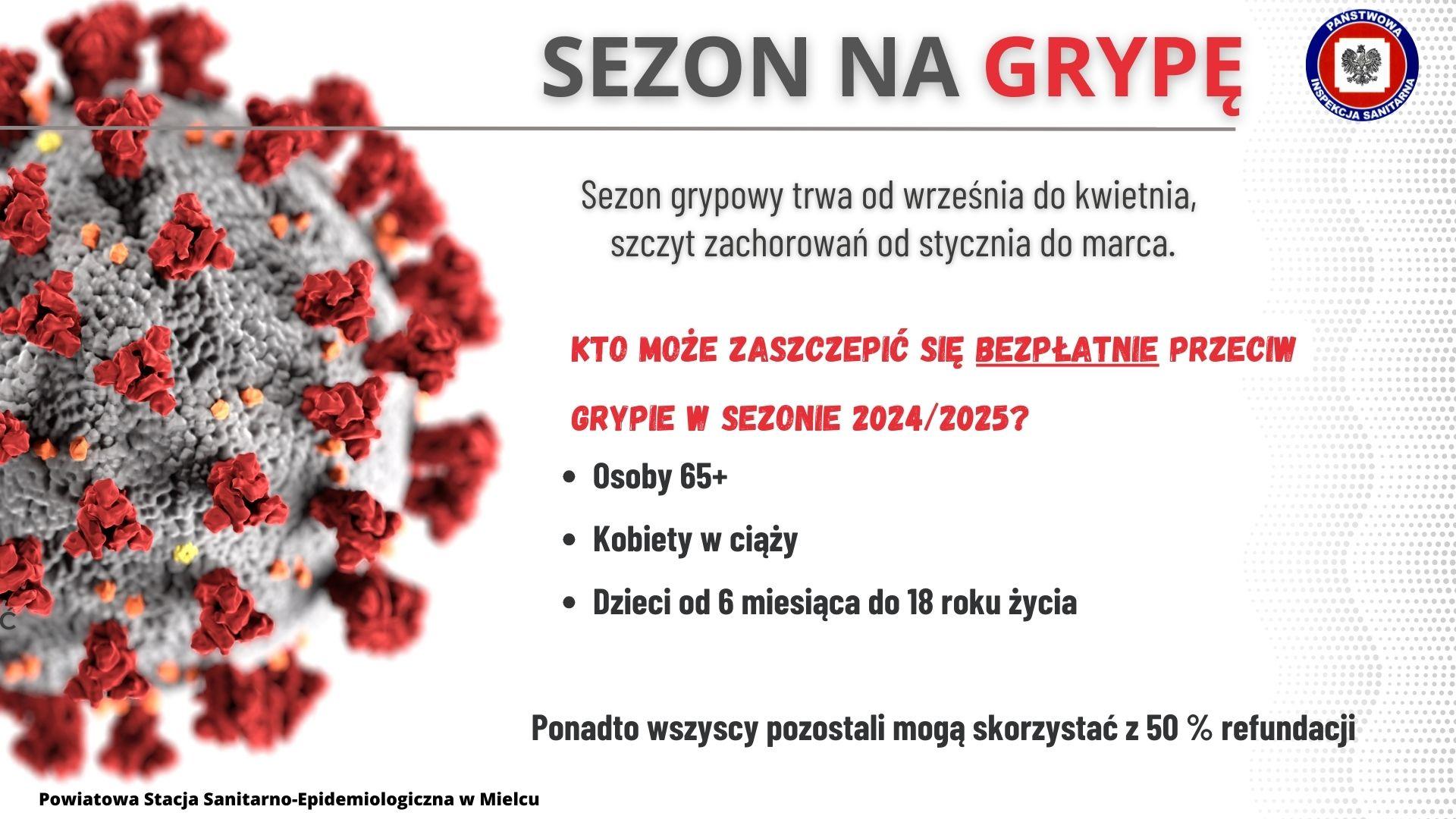 Grypa sezonowa - informacja GIS