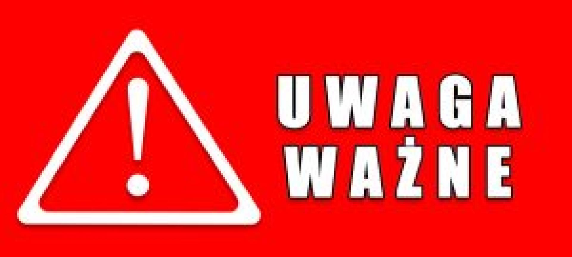 KOMUNIKAT ZAKŁADU GOSPODARKI KOMUNALNEJ W PRZECŁAWIU!