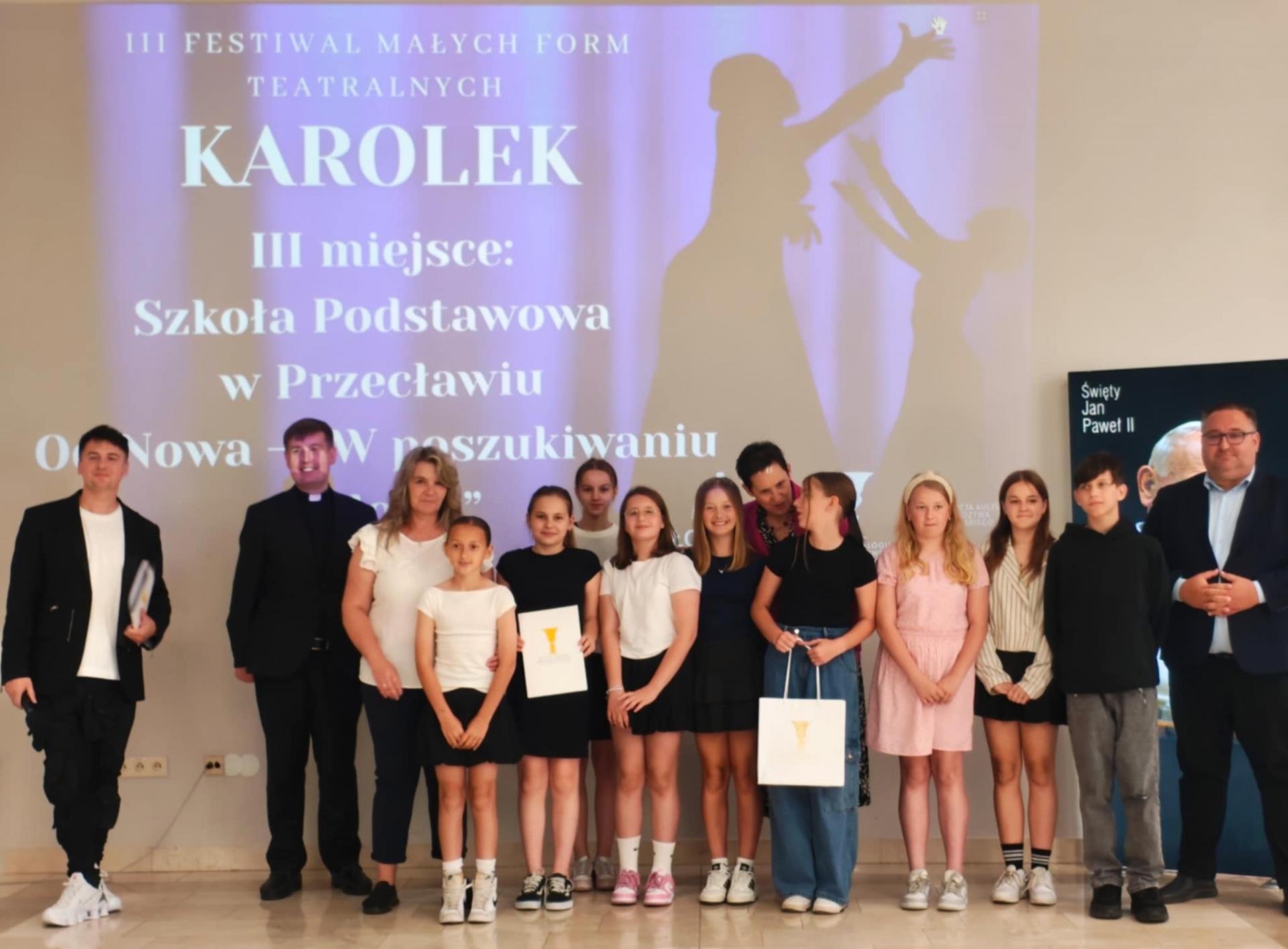 Sukces młodych aktorów z SP Przecław – III miejsce w ogólnopolskim festiwalu