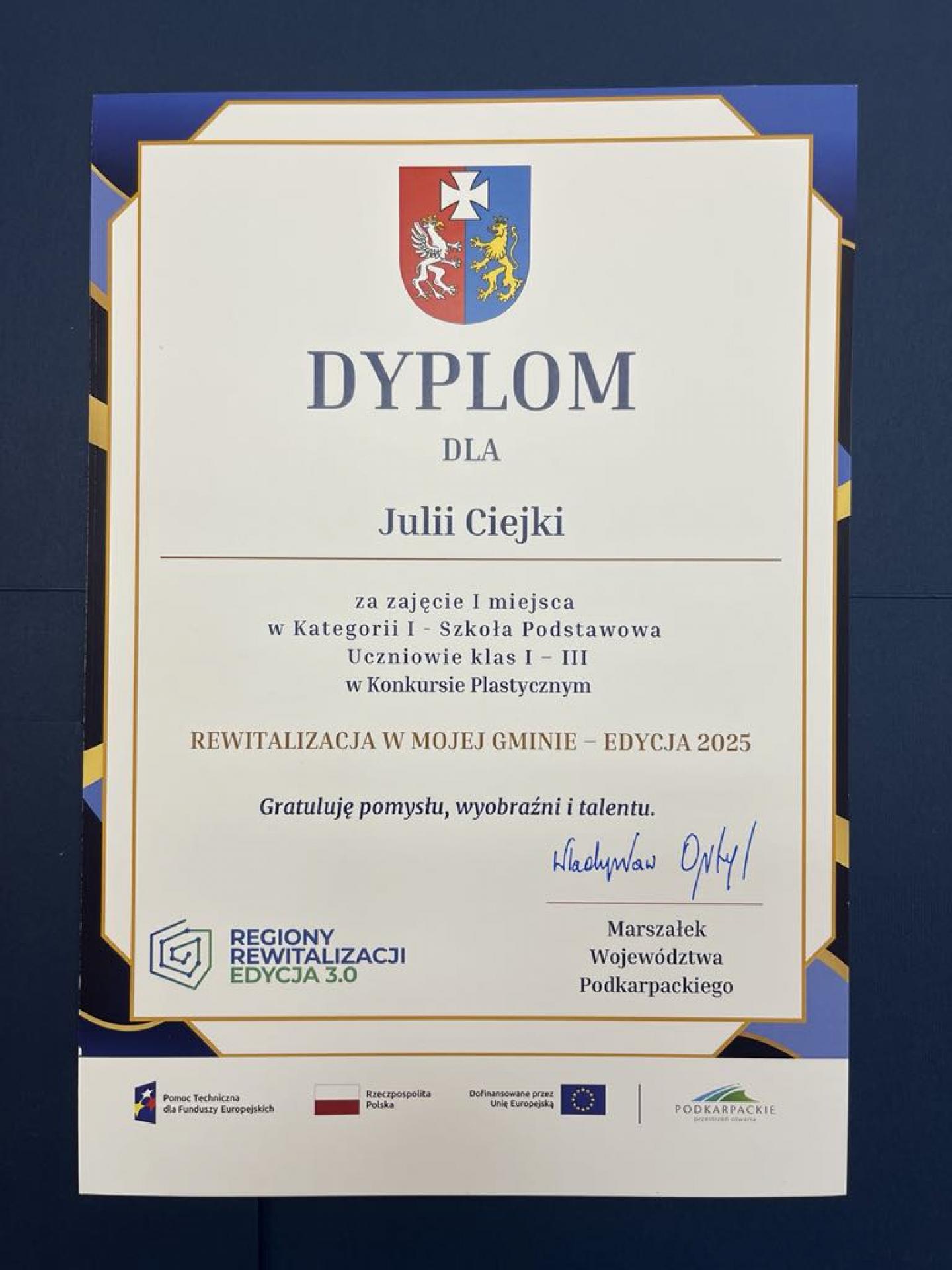 Wojewódzki konkurs plastyczny - Rewitalizacja w mojej gminie - Edycja 2025