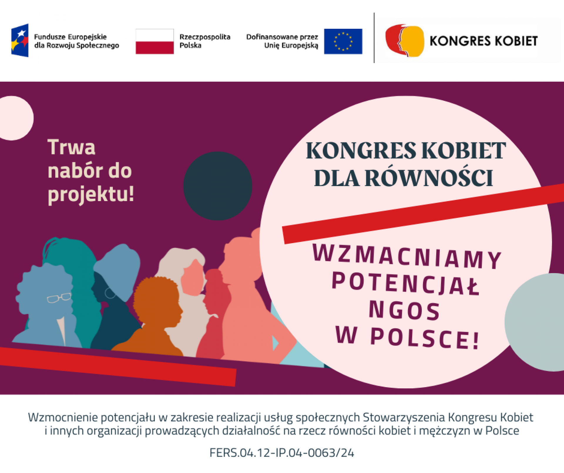 Do 30 listopada 2025 r. trwa nabór chętnych do projektu Kongresu Kobiet