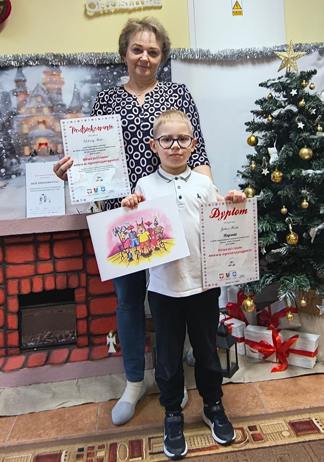 Julian z opiekunem