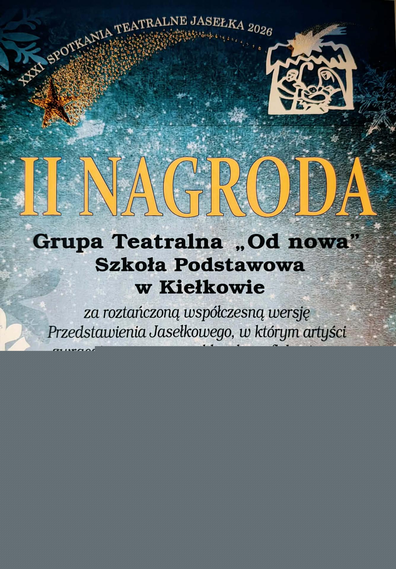 II nagroda dla Grupy Teatralnej OdNowa