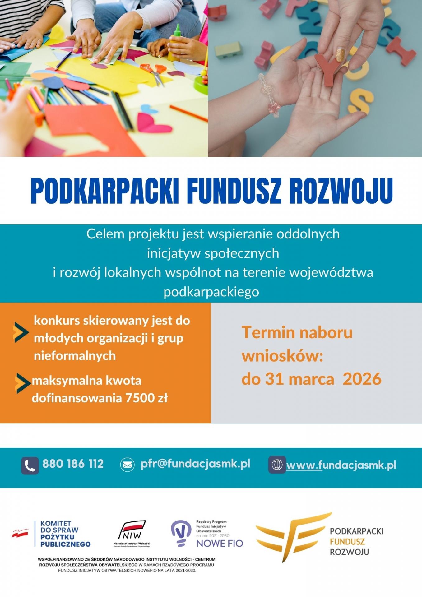 Podkarpacki Fundusz Rozwoju – sięgnij po środki na swoje działania!