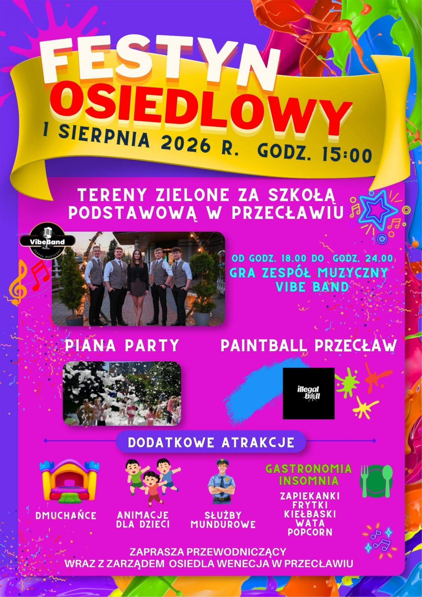 Serdecznie zapraszamy na Festyn Osiedlowy w Przecławiu